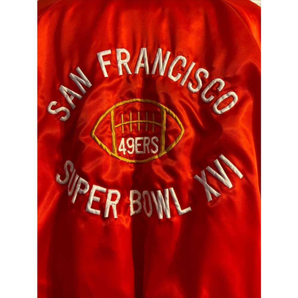San Francisco 49ers Vintage Bomber Jacket Super Bowl 16 Mint Condition